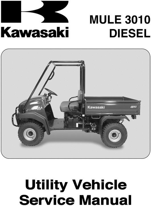 Product picture kawasaki 3010 mule Utility Vehicle Workshop Manual